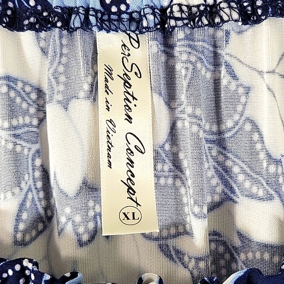 Perceptions Concept Floral Pullover Top Size XL - Picture 2 of 6